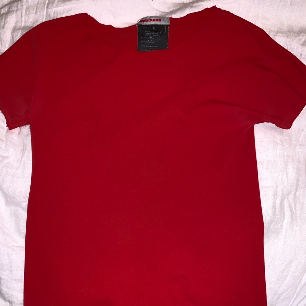 Prada red shirt
